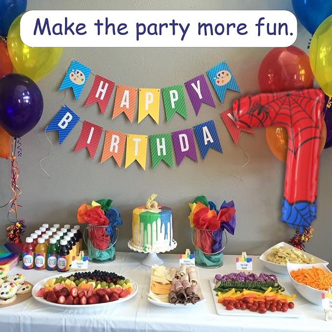 40 Inch Giant Spider Theme Number Foil Balloons - Image 5