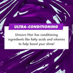 Lime Crime Unicorn Hair Dye Full Coverage, Genie (Deep Violet Purple) - Damage-Free Semi-Permanent Hair Color Conditions & Moisturizes - Temporary Hair Tint Kit Has A Sugary Citrus Vanilla Scent