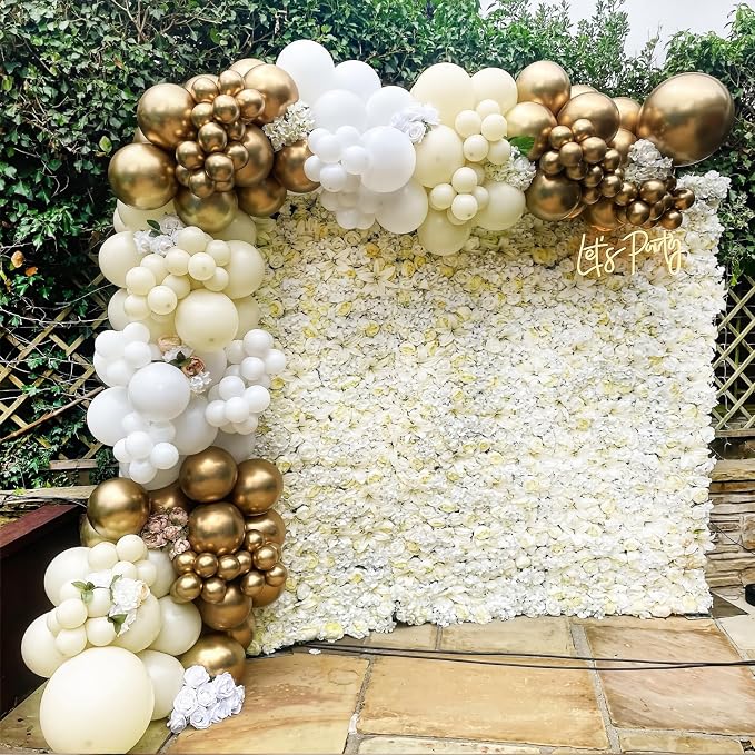 135pcs Ivory Balloons Garland Kit Different Sizes Of 18 12 10 5 Inch Cream - Image 7