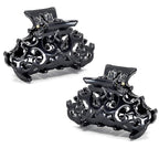 Camila Paris CP2391/2 Set of 2 French Hair Clip for Women, Small Black Antique, Girls Hair Claw Clips Jaw Fashion Durable and Styling Hair Accessories for Women, Made in France