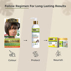 Indus Valley Natural Organic Damage Free Gel Hair Color | Ammonia Free, Vegan & Cruelty Free | Up to 100% Gray Coverage, Long Lasting Results |Medium Brown 4.0 (20gram+200ml)