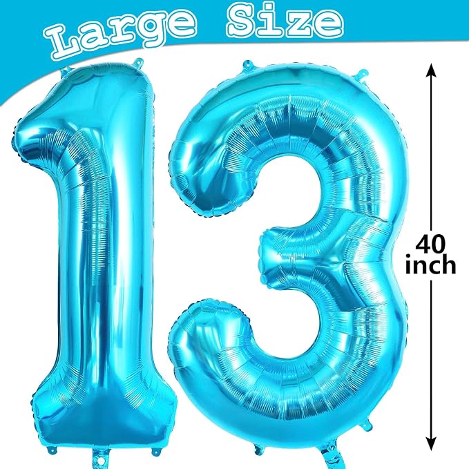 13 Balloon Numbers, Large 13 or 31 Foil Balloons, Big Number Balloon 40 Inch - Image 5