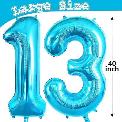 13 Balloon Numbers, Large 13 or 31 Foil Balloons, Big Number Balloon 40 Inch - Image 5