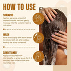 Batana Oil Shampoo and Conditioner Set | 16 fl oz Each | with Biotin & Tea Tree | Moisturizing, Strengthening & Nourishing Formula | Promotes Hair Growth and Thickness