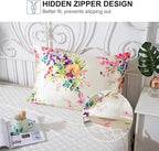 SLPBABY Silk Pillowcase for Hair and Skin with Hidden Zipper Print (Standard, Pattern5)