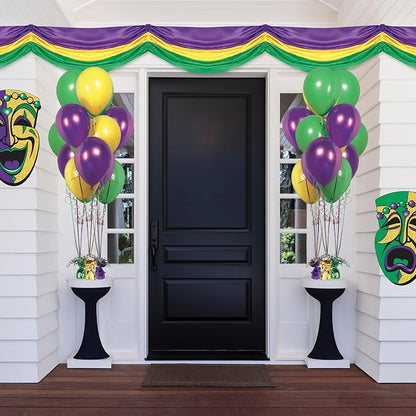Beistle Mardi Gras Assortment Balloon Weights – 6 Green, 6 Gold, and 6 Purple - Image 6