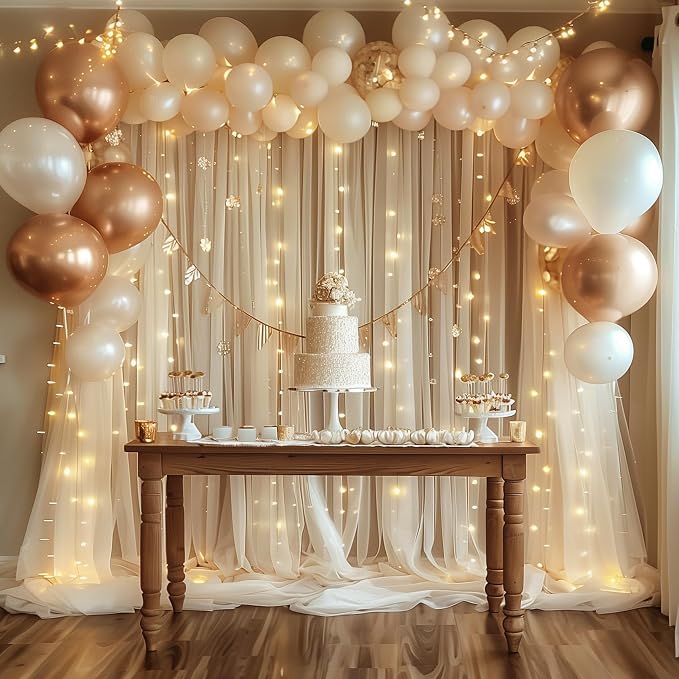 Fomcet Tulle Backdrop Curtains - Image 7
