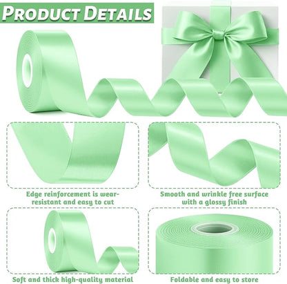 30Yards 1 1/2In Apple Green Ribbon - Image 3