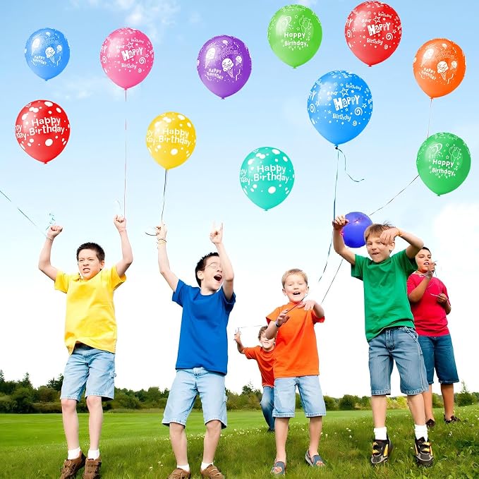 50pcs 12inch Happy Birthday Balloons - Image 6