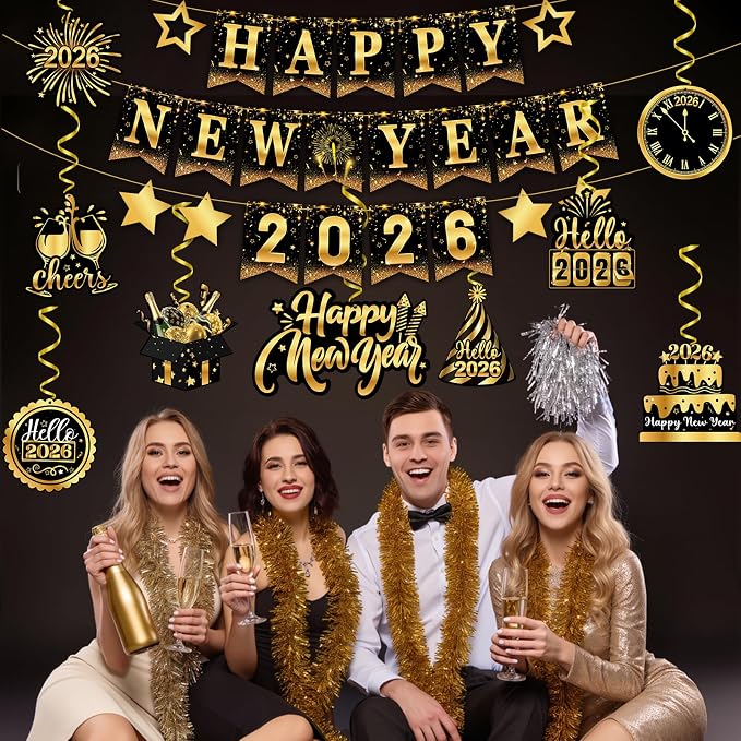 2026 New Year Decorations, Happy New Year Banner - Image 5