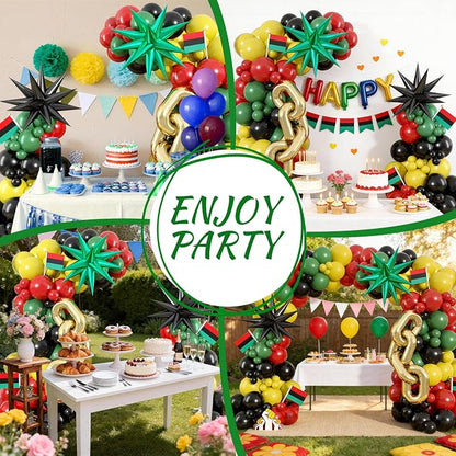 Juneteenth Balloon Garland Arch Kit, Happy Juneteenth Day Balloons - Image 5