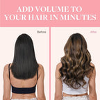 GOO GOO Clip in Hair Extensions Real Human Hair, Remy Human Hair Extensions Clip ins for Women, Natural Human Hair, 24inch 120g 7Pcs, 1B/6/1B Balayage Natural Black to Chestnut Brown