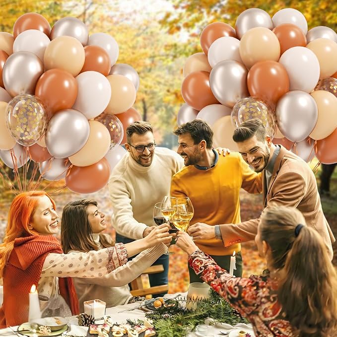60pcs Fall Balloons 12inch, Thanksgiving Balloons - Image 6
