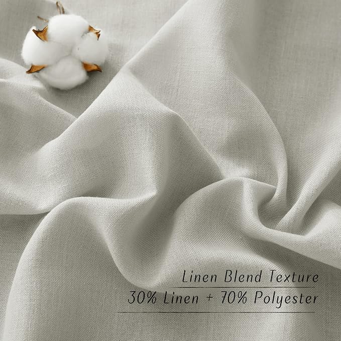 NICETOWN Linen Curtains 96 inches Long - Image 4
