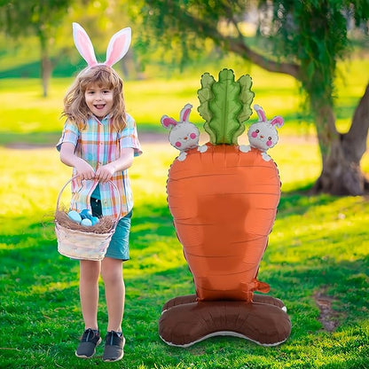 2Pcs Easter Carrot Balloons for Easter Decorations - Image 3