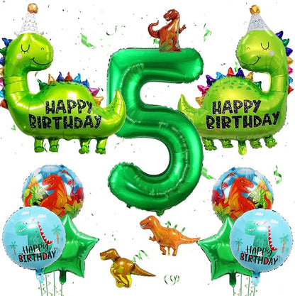 Dinosaur Party Decorations Balloons Green by FacnyGather
