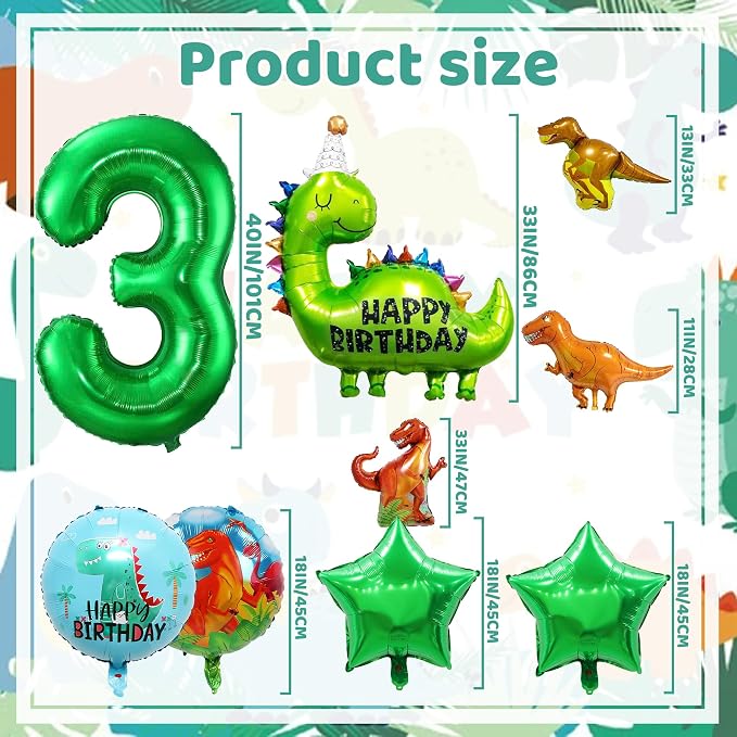 Dinosaur Birthday Decorations for Boys - Image 3