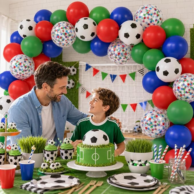 Soccer Balloons, Soccer Ball Latex Balloons, - Image 6