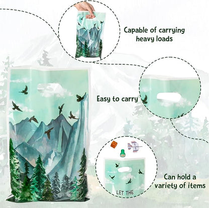 ANGOLIO 50Pcs Let the Adventure Begin Party Favor Bags, Adventure Tour Plastic - Image 3