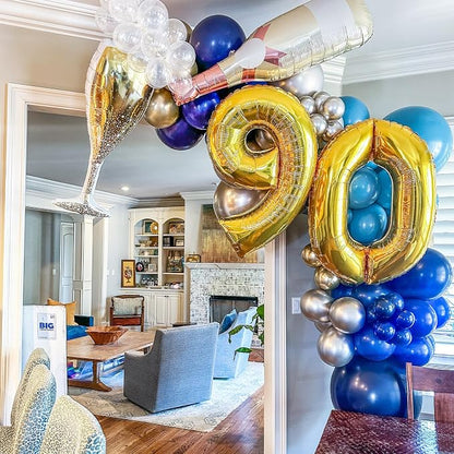 Voircoloria 66pcs Navy Blue Dark Blue Latex Party Balloons, 12inch | - Image 6