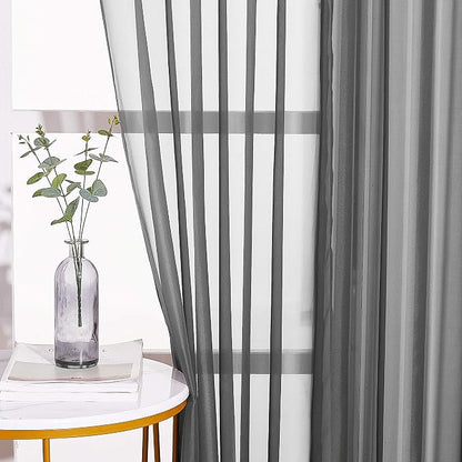 NICETOWN Transparent Sheer Curtains Panels - Image 3
