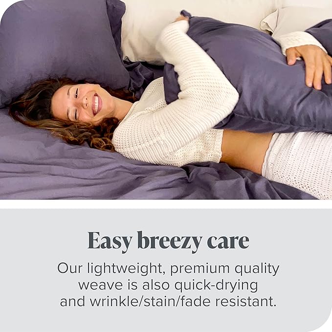Bare Home Microfiber Bulk Pillow Cases - Standard/Queen Size Set of 4 - Cooling Pillowcases - Double Brushed - Sand Pillowcases 4 Pack - Easy Care (Standard - 4 Pack, Sand)
