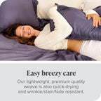 Bare Home Microfiber King Size Pillowcases - 4 Pack, Red, 20x40
