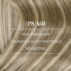 YoungSee Human Hair Sew in Extensions Highlights Double Weft Human Hair Extensions Light Brown Highlight with Blonde Weft Hair Extensions Human Hair for Woman 100G 24 inch