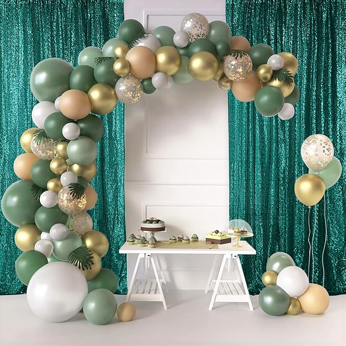 Hahuho Hunter Sequin Backdrop Curtain, Party Decoration（2 Panels, 2FT x 8FT - Image 7