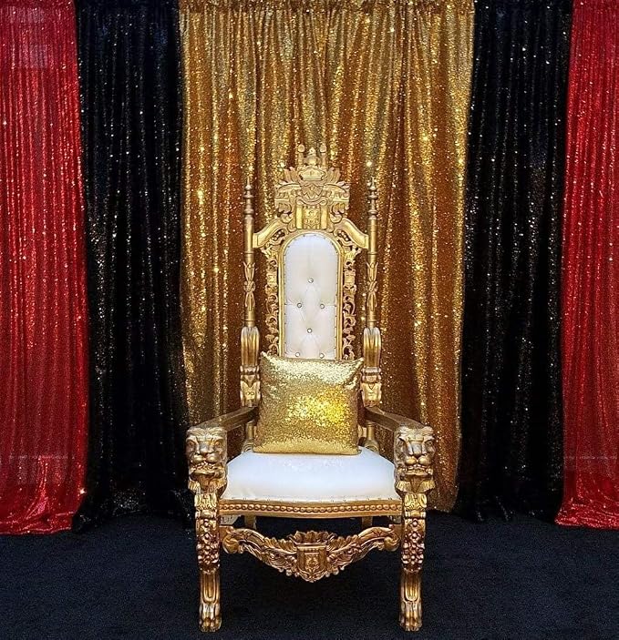 Poise3EHome 8FT x 10FT Sequin Photography Backdrop Curtain - Image 9