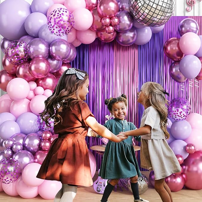 Purple Pink Balloon Arch Garland Kit Birthday Party Decorations | Purple Pink - Image 5