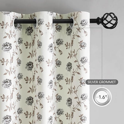Beauoop Floral 100% Blackout Curtains - Image 9