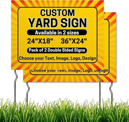 Custom Yard Sign by DreamController, 24x18 | Lawn Signs Custom, Made in USA | by DreamController