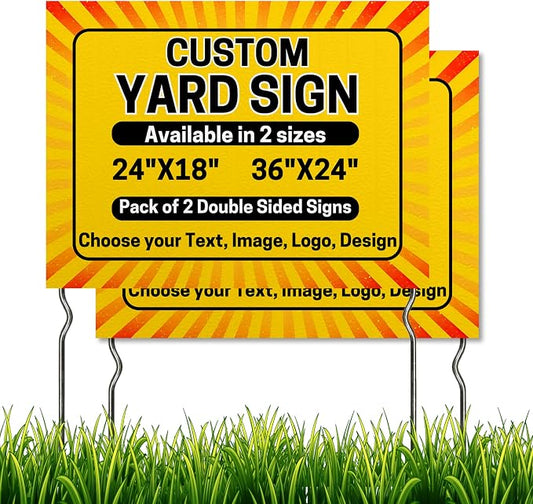 Custom Yard Sign by DreamController, 24x18 | Lawn Signs Custom, Made in USA | by DreamController