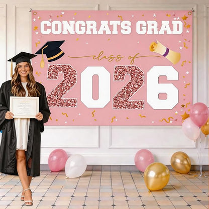 Class of 2026 Graduation Banner 47x67" by ATFUNSHOP