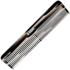 Kent 16T G Black Graphite Fine and Wide Tooth for Daily Grooming,Handmade Styling Comb for All Hair Types,Wet or Dry Hair Detangling Comb for Men and Women,Saw Cut Hand Polished,Made in England