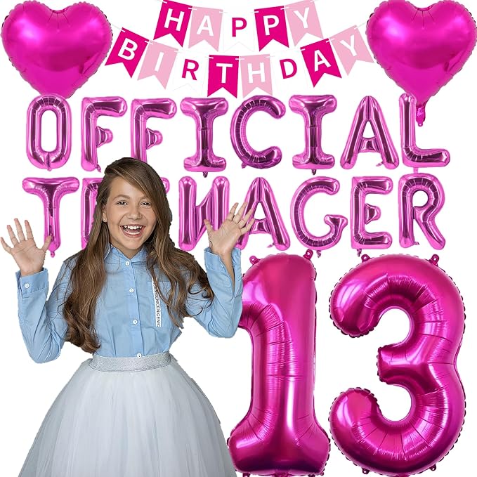 13th Birthday Party Decoration Girl Official Teenager | 13 Years Old Birthday - Image 5