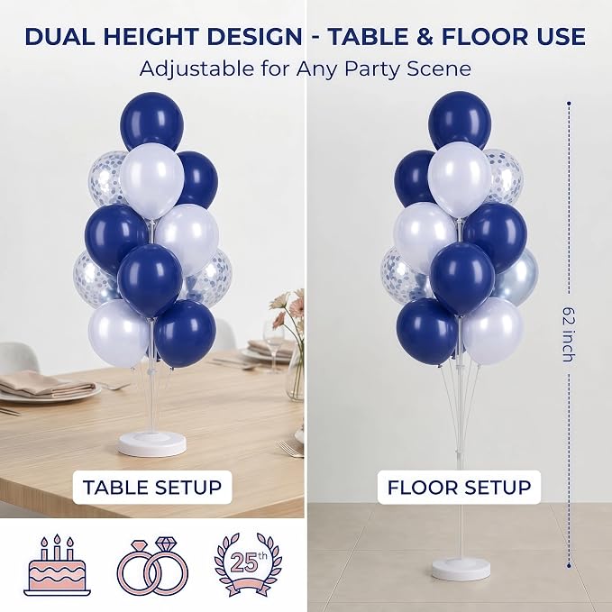 Blue Balloon Column Kit Set of 2 - Image 4
