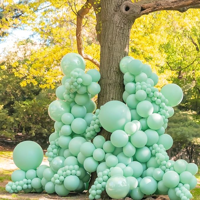 Mint Green Balloons 12inch, Mint Latex 50pcs Party Balloons | Wedding, Baby - Image 7
