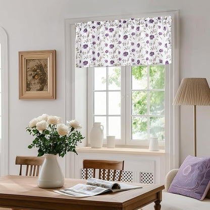 Beauoop Floral Sheer Valance Curtains - Image 4