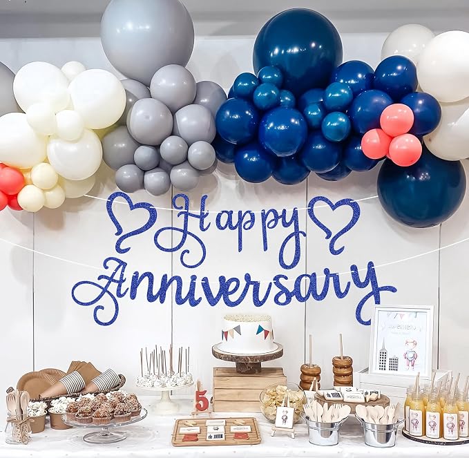 Pre-Strung Happy Anniversary Banner - Image 2