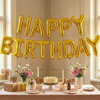 Gold Letter B Balloons, 40 Inch Large Foil Letter Balloons, Custom Phrase - Image 3