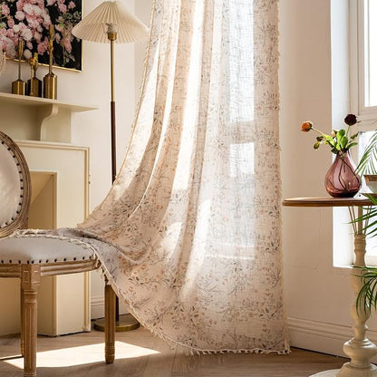 ENJOYBRIDAL Floral 96 Inch Curtains by ENJOYBRIDAL