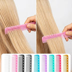 Jeffdad 9 PCS Carbon Hair Cutting Combs, Professional Carbon Fine Cutting Comb Heat Resistant Carbon Fiber Salon Hairdressing Comb Multi-Function Medium and Fine for Man Woman