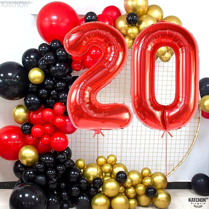 KatchOn Red 0 Balloon Number 40 Inch | 0 Digit balloon, Number 0 balloons - Image 2