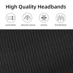 Black Headbands for Women Wide Non Slip Head Bands Soft Elastic Thick Hairbands for Women's Hair Fashion Workout Yoga Hair Accessories, 6 Pack