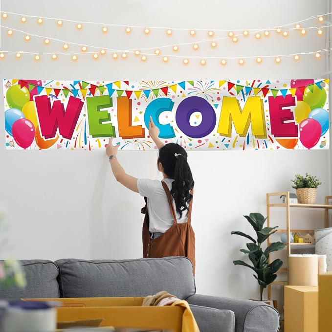 Welcome Banner - Welcome Home Banner 6 x 1.3ft - Welcome Back Decorations - Image 5