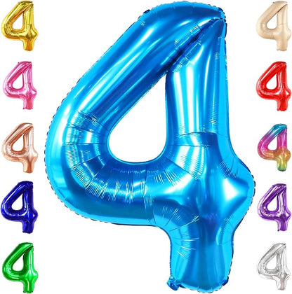 KatchOn Big Blue Number 4 Balloons by KatchOn
