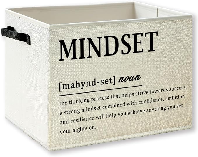 Inspirational Mindset Definition Storage Basket by KSDUT