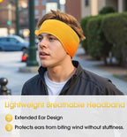 SUNMECI Lightweight Soft Fleece Headband - Breathable Ear Muffs for Men Women in Winter Running Cycling Ski Comfortable Warm for Clod Weather Sports